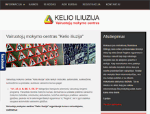 Tablet Screenshot of kelioiliuzija.lt